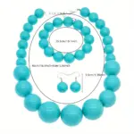 Elegant Acrylic Beaded Jewelry Set for Women - Image 6