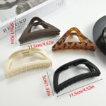 4PCS Frosted Mixed Hair Claw Clips for Women - Image 9