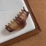 4PCS Matte Brown Frosted Shark Hair Clips Set - Image 9