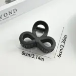 4PCS Bow Decor Thick Shark Hair Claw Clips - Image 9