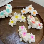 5PCS Electroplated Flower Claw Hair Clips - Image 2