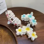 5PCS Electroplated Flower Claw Hair Clips - Image 3