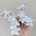 5PCS Electroplated Flower Claw Hair Clips - Image 6