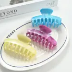 6Pcs Marble Shark Hair Claw Clips - Image 3