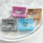 6PCS Marble Shark Hair Claw Clips - Image 9