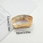 6Pcs Square Marble Shark Claw Clips - Image 10