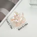 6PCS Marble Jelly Flower Hair Claws - Image 9