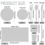 144Pcs Sea Life Party Tableware Set - Image 11