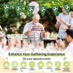 123Pcs Football Party Tableware Set - Image 4