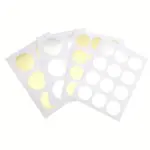 Blank round gear-edge self-adhesive seal sticker sheets for packaging, gift sealing and DIY handmade projects