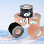 Multi-color CE certified elastic kinesiology tape rolls, waterproof breathable athletic muscle tape for sports injury support and recovery
