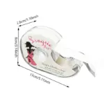 Transparent invisible double-sided body tape applied on skin to fix slipping clothes and undergarments