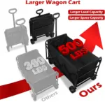 Heavy Duty 500lbs Folding Wagon Cart - Image 7
