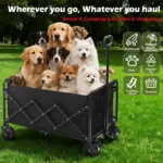 Heavy Duty 500lbs Folding Wagon Cart - Image 2
