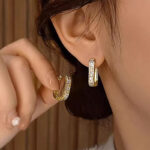 1PCS Retro rectangular ear ring - Image 8