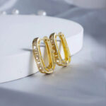 1PCS Retro rectangular ear ring - Image 7