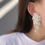 1PCS Pearl tassel earrings - Image 3