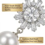 1PCS Zircon pearl earrings - Image 3