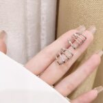 1PCS Zircon stud earrings - Image 4