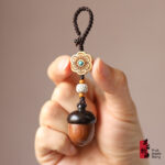 1PCS Tanshu wooden car keychain pendant - Image 4