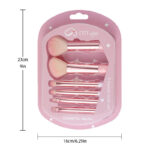6PCS Pink Soft Synthetic Makeup Brush - Image 9