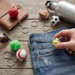 2/6PCS Multi Sports Fan Key Chain Pendants