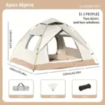 Pop-Up Waterproof Camping Tent, Portable Gift - Image 6