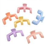 6Pcs Korean Solid Color Mountain Hair Clips