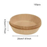 100PCS Square Air Fryer Paper Liners - Image 12