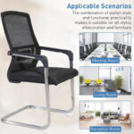 3PCS Breathable Mesh Arch Back Office & Home Chairs - Image 3