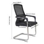3PCS Breathable Mesh Arch Back Office & Home Chairs - Image 9