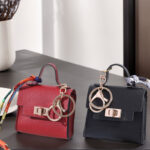 1PCS Silk Scarf Keychain Bag Charm - Image 7