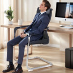 3PCS Breathable Mesh Arch Back Office & Home Chairs - Image 5