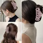 Love letter claw clip for thick hair styling - Image 6