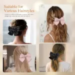 Satin Big Bow Hair Clip for Women - Image 4