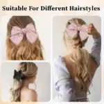 Satin Big Bow Hair Clip for Women - Image 3