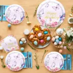 Purple Butterfly Birthday Tableware Set - Image 2