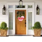 Valentine Heart Wooden Door Hanger - Image 3