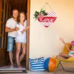 Valentine Heart Wooden Door Hanger - Image 2