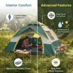 3-4 Person Pop-Up Waterproof Tent - Image 5