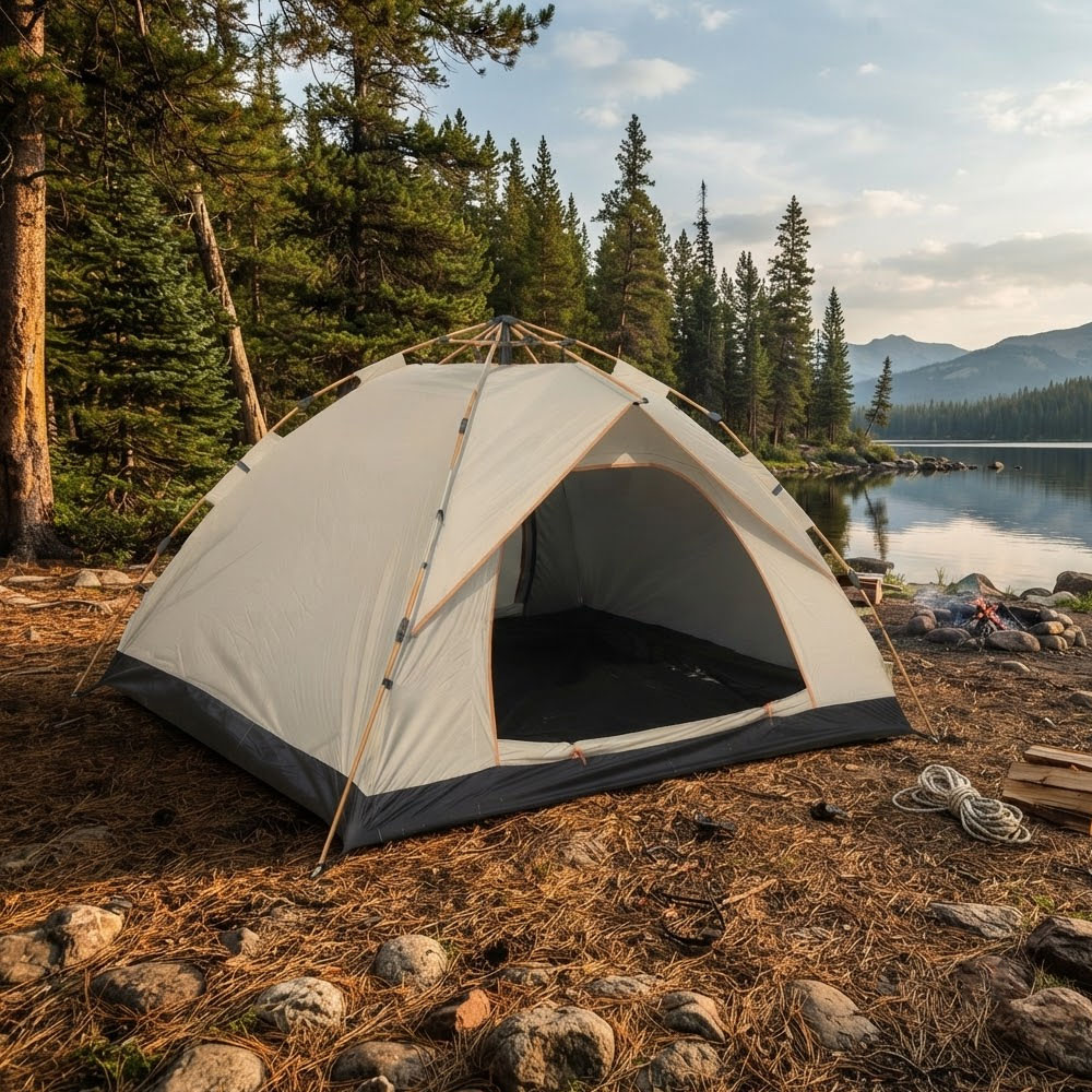 38 Instant 3-4P Pop Up Tent | Waterproof Camping - Image 1