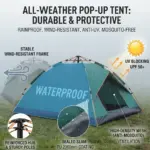 3-4 Person Instant Pop Up Camping Tent - Image 4